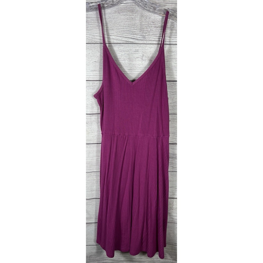 Mossimo Supply Co Ribbed Pink Cami‎ Dress Women's Medium Sleeveless